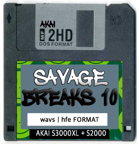 AKAI Disk collection 1 Savage Breaks (20 Floppy Images )