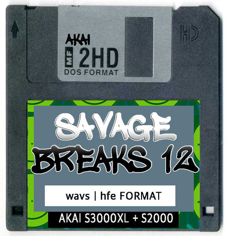 AKAI Disk collection 1 Savage Breaks (20 Floppy Images )