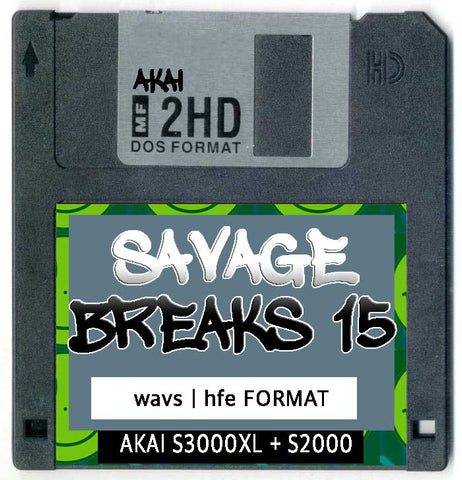 AKAI Disk collection 1 Savage Breaks (20 Floppy Images )