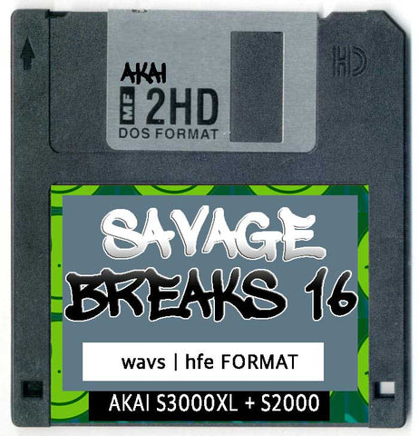 AKAI Disk collection 1 Savage Breaks (20 Floppy Images )