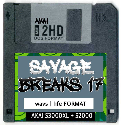 AKAI Disk collection 1 Savage Breaks (20 Floppy Images )