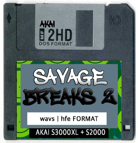 AKAI Disk collection 1 Savage Breaks (20 Floppy Images )