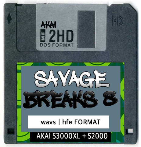 AKAI Disk collection 1 Savage Breaks (20 Floppy Images )