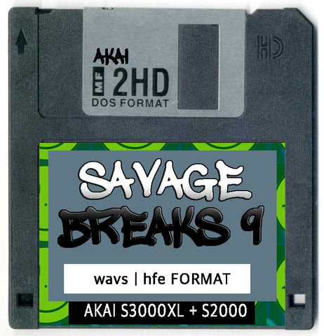 AKAI Disk collection 1 Savage Breaks (20 Floppy Images )