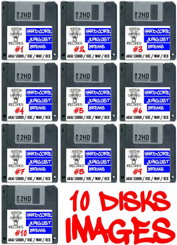 Akai S3000 Disks For Sale