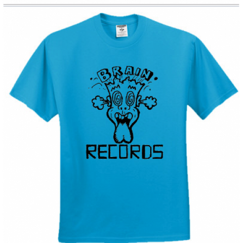 BRAIN RECORDS OFFICIAL T SHIRT ( 12 COLOURS )