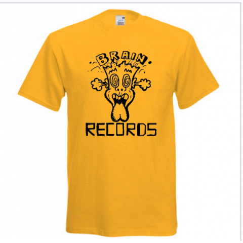 BRAIN RECORDS OFFICIAL T SHIRT ( 12 COLOURS )