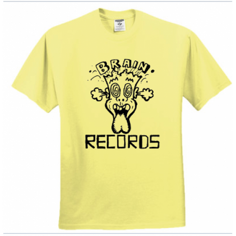 BRAIN RECORDS OFFICIAL T SHIRT ( 12 COLOURS )