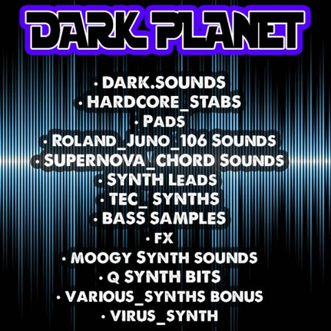 DARK PLANET SAMPLE PACK ( SYNTH SOUNDS AND DARK TECH )