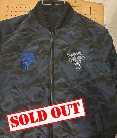 1 off Bomber / Blue Camo Jacket EXCLUSIVE