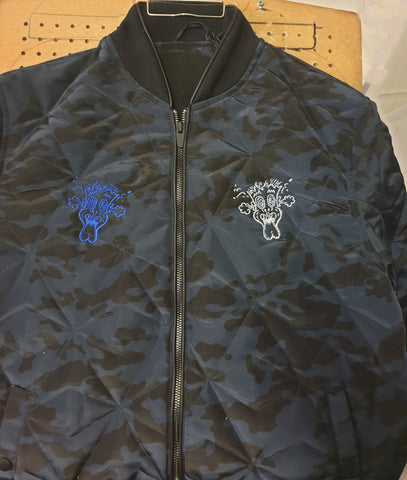 1 off Bomber / Blue Camo Jacket EXCLUSIVE