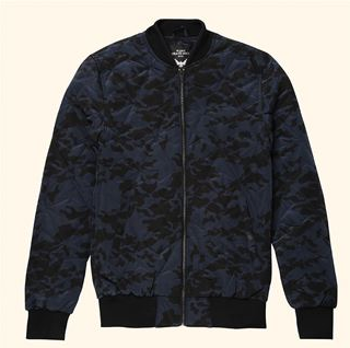 1 off Bomber / Blue Camo Jacket EXCLUSIVE