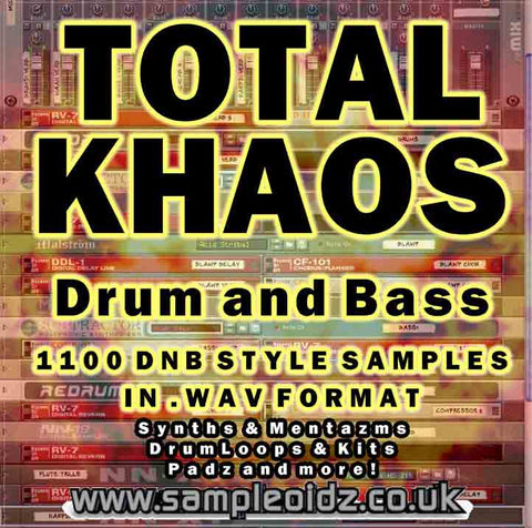 Total KHAOS Drum and Bass Samples 1100